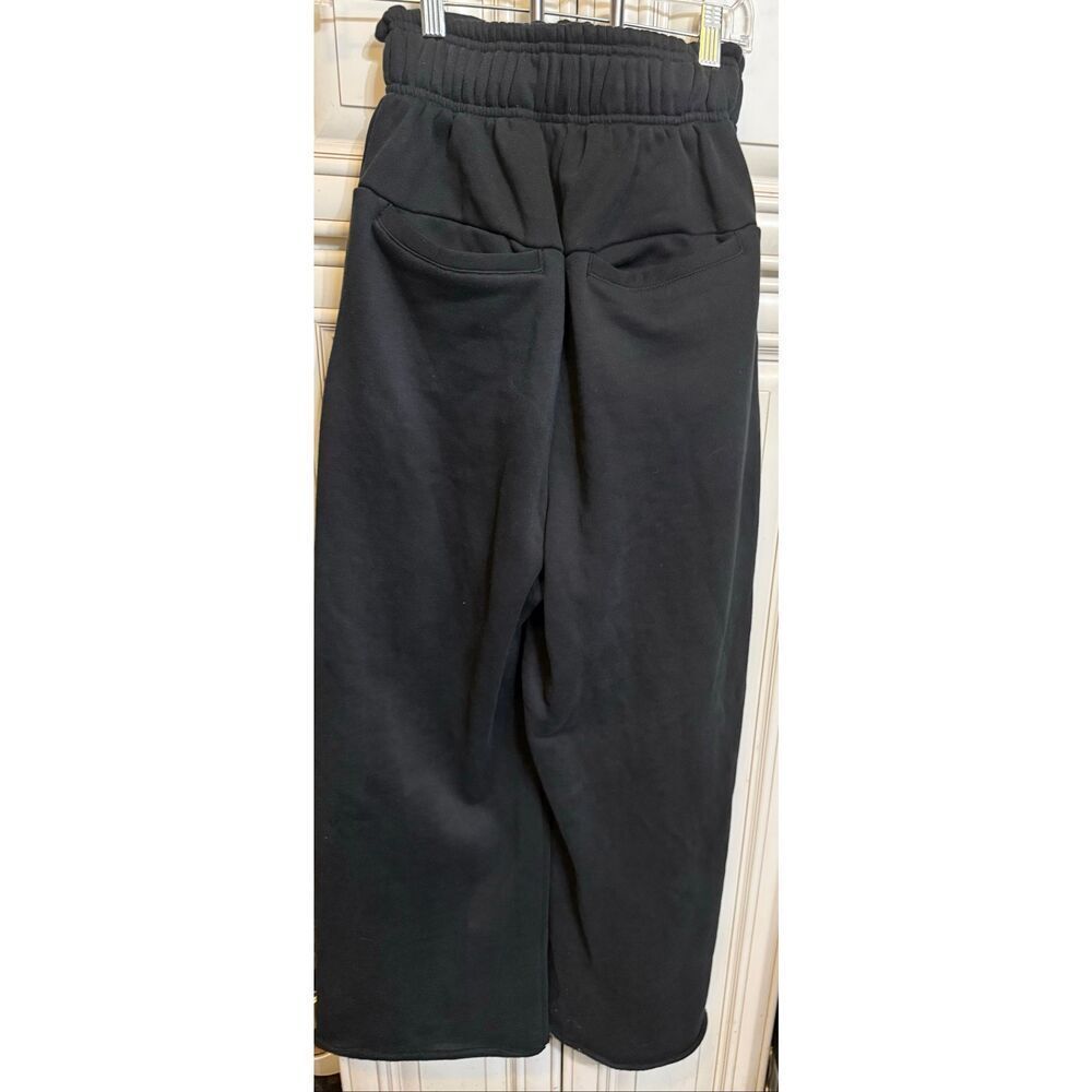 Entire Studios Teen High Waisted Relaxed Wide Leg Sweatpants Black Size 2XS